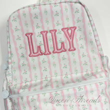 Load image into Gallery viewer, Pink Ribbon Floral Backpack