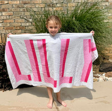 Load image into Gallery viewer, Shadow Block Personalized Beach Towel