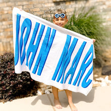 Load image into Gallery viewer, Shadow Block Personalized Beach Towel