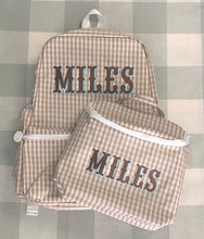 Load image into Gallery viewer, Gingham Backpack