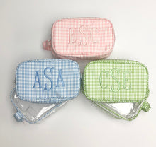 Load image into Gallery viewer, Gingham Duo Clear Bag Set
