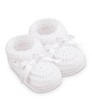 Load image into Gallery viewer, Hand Crocheted Socks with Ribbon
