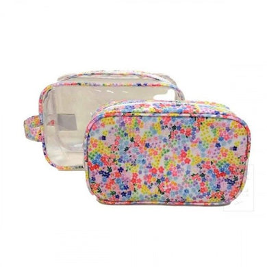 Meadow Floral Duo Clear Bag Set