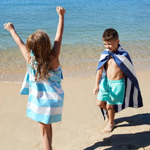 Load image into Gallery viewer, Kids Quick Dry Beach Towel- Tulum Blue
