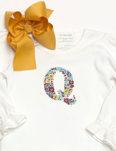 Load image into Gallery viewer, Fall Floral Letter L/S T-Shirt