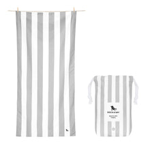 Load image into Gallery viewer, Quick Dry Beach Towel- Goa Grey