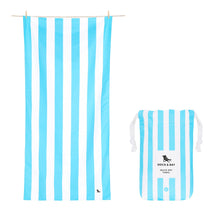 Load image into Gallery viewer, Quick Dry Beach Towel- Tulum Blue