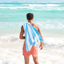 Load image into Gallery viewer, Quick Dry Beach Towel- Tulum Blue