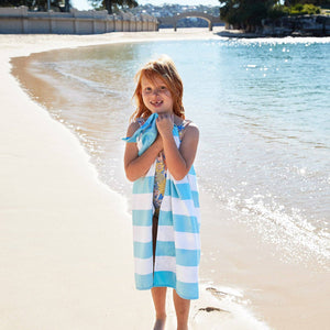 Kids Quick Dry Beach Towel- Tulum Blue