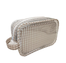 Load image into Gallery viewer, Gingham Duo Clear Bag Set