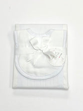 Load image into Gallery viewer, Seersucker Bib and Burp Set
