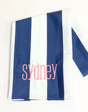 Load image into Gallery viewer, Quick Dry Beach Towel- Navy