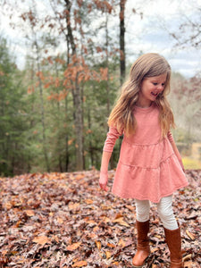 Girls Pink June Tiered Tunic