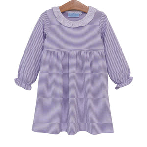 Lavender Stripe Georgia Dress