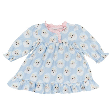 Girls Pink Santa Gown