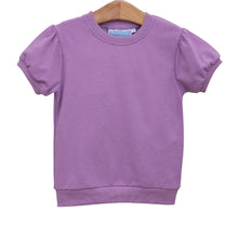 Load image into Gallery viewer, Girls Lavender Landry Puff Sleeve Top