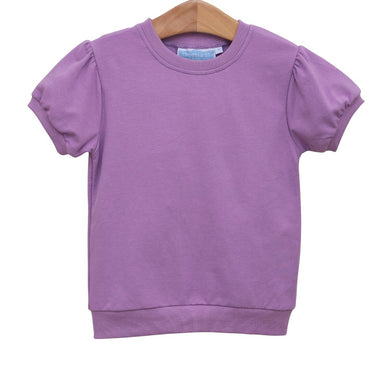 Girls Lavender Landry Puff Sleeve Top