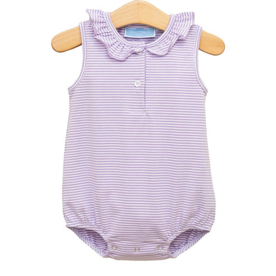 Girls Lavender Stripe Nora Bubble