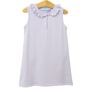 Girls Lavender Stripe Nora Dress