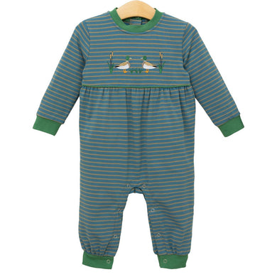 Boys Mallard Embroidery Romper