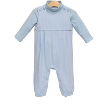 Load image into Gallery viewer, Boys Light Blue Microgingham Archie Jon Jon Set