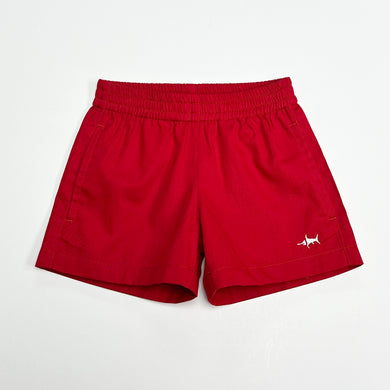 Boys Red Naples Shorts