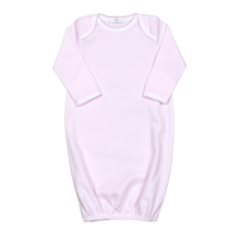 Load image into Gallery viewer, Pink Stripes Pima Gown with Pink Trim