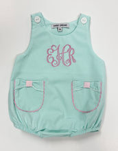 Load image into Gallery viewer, Girls Mint Bow Pocket Bubble