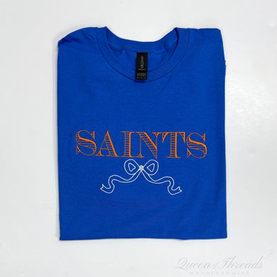 Saints with Bow Royal T-Shirt