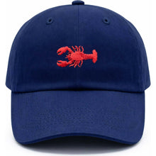 Load image into Gallery viewer, Boys Navy Lobster Baseball Hat