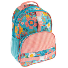 Load image into Gallery viewer, Turquoise Floral All Over Print Backpack