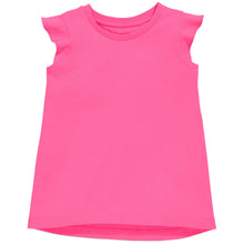 Load image into Gallery viewer, Girls Hot Pink Ruffle Tee