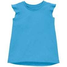 Load image into Gallery viewer, Girls Turquoise Ruffle Tee