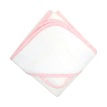 Load image into Gallery viewer, Pink Small Check Hooded Towel Set