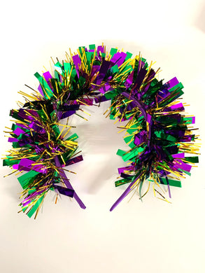 Mardi Gras Tinsel Headband