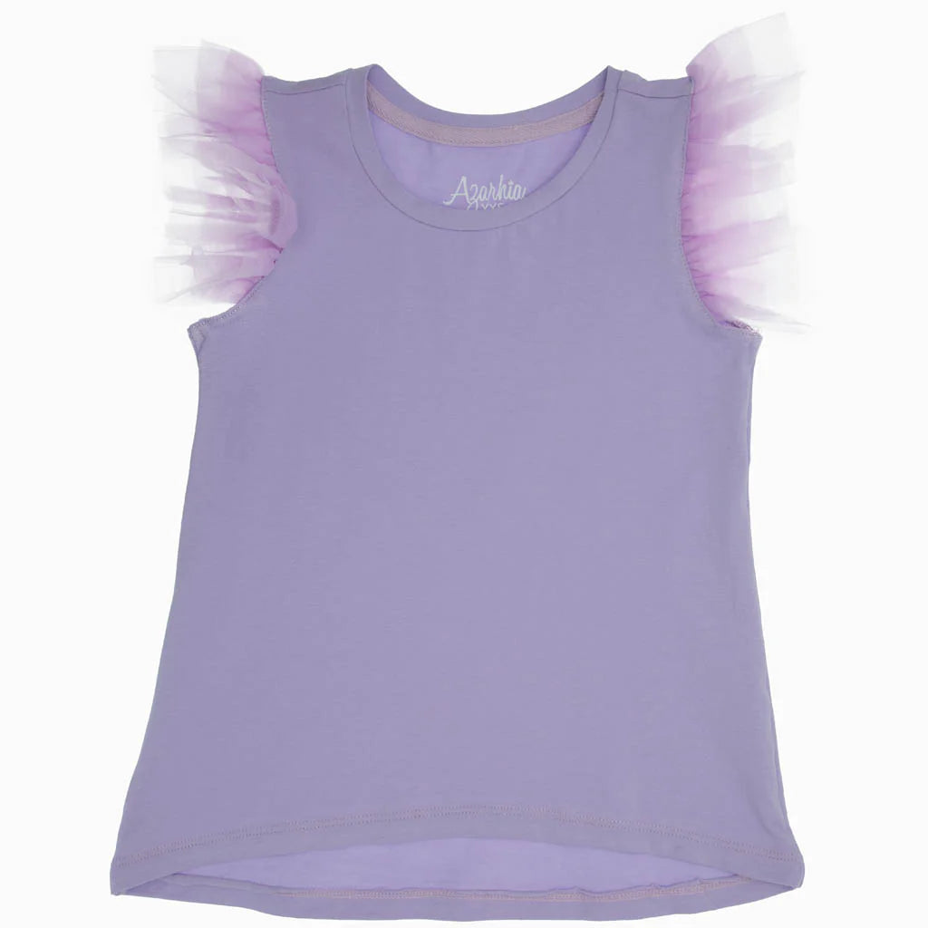 Purple ruffle shirt shop