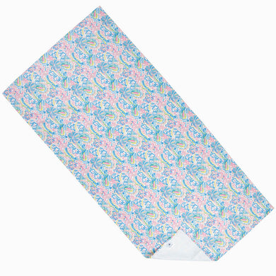Pastel Flower Microfiber Towel