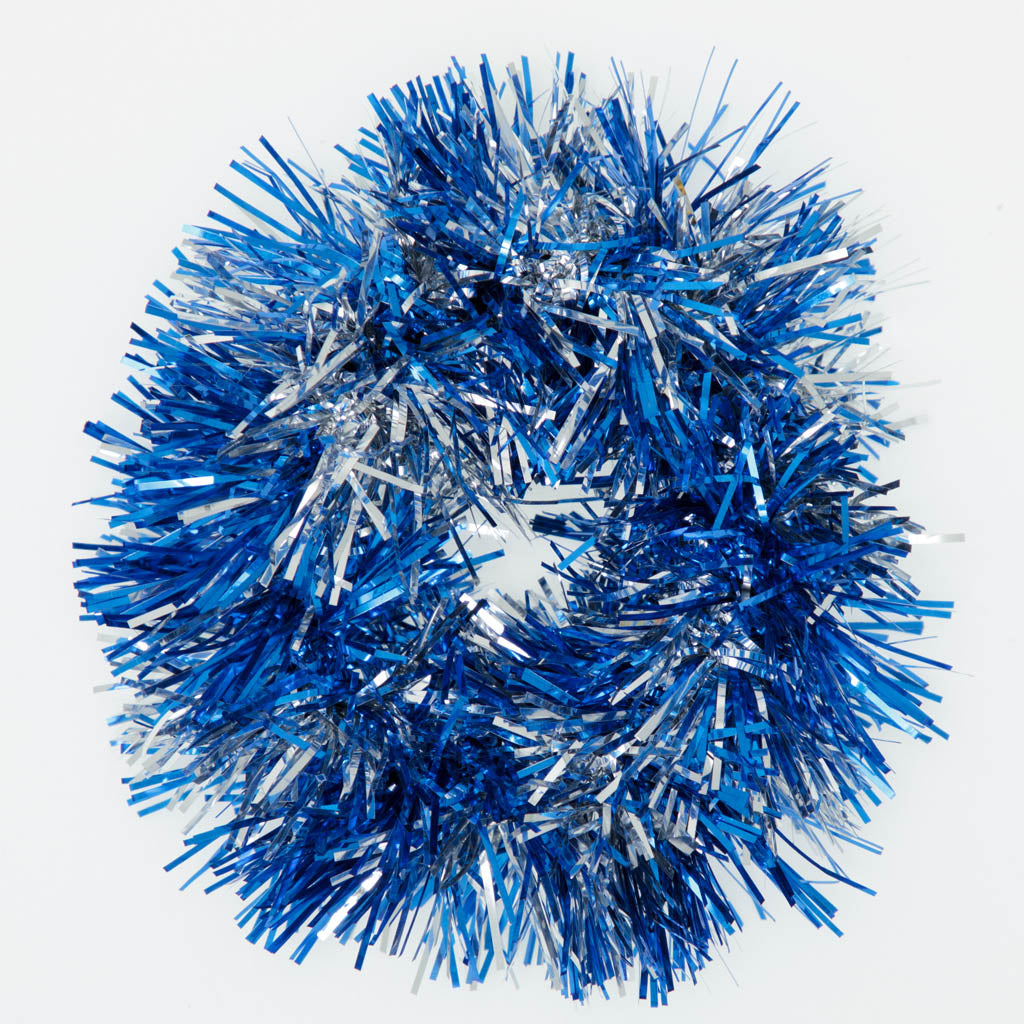 Royal Blue Tinsel Scrunchie