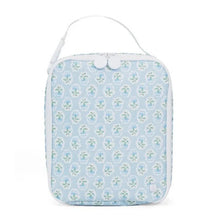 Load image into Gallery viewer, Petite Fleur Blue Insulated Lunch Box