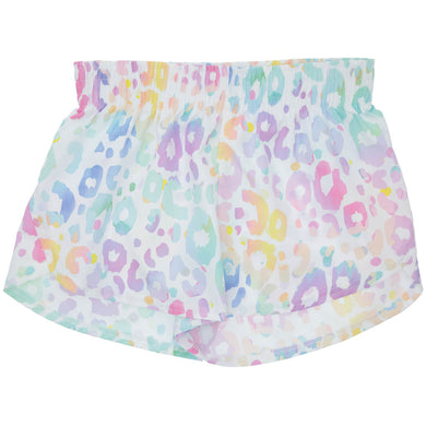 Girls Pastel Leopard Steph Shorts