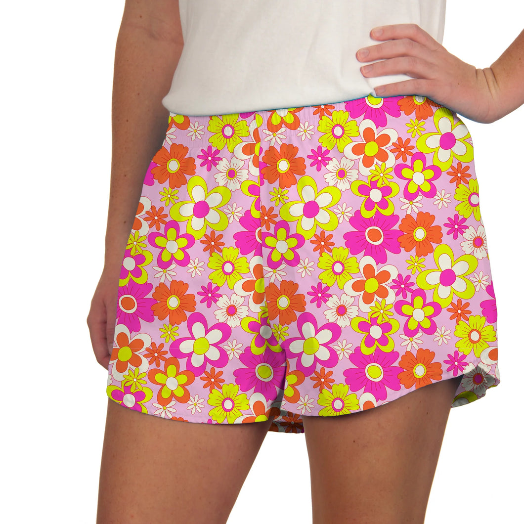 Flower Power Neon Steph Shorts