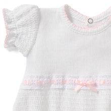 Load image into Gallery viewer, Paty Knit Bubble with Pink Eyelet Trim
