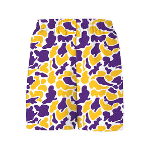 Boys Tiger Purple and Gold Camo Billy Shorts