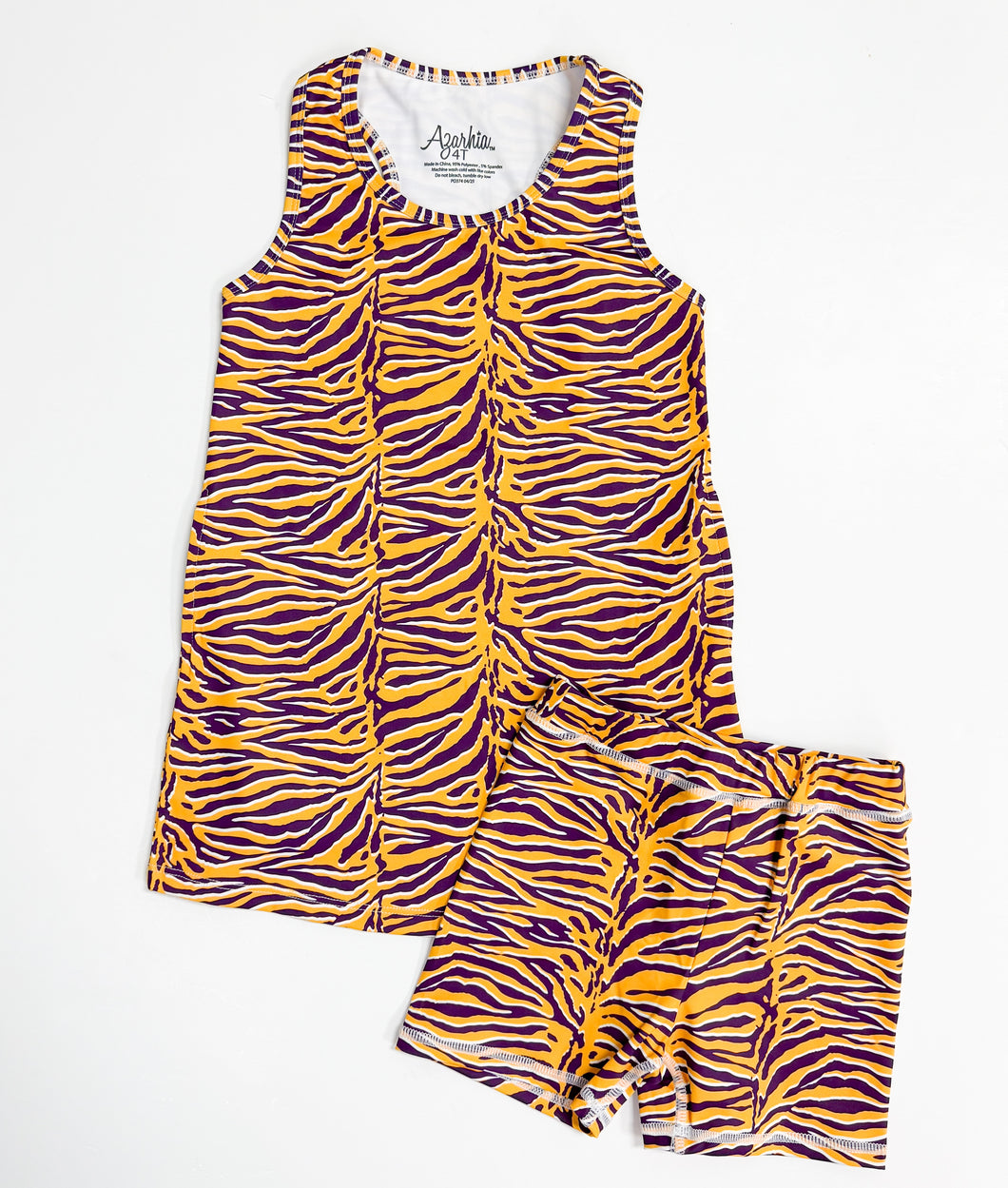 Tiger Print Izzy Tennis Dress and Biker Shorts