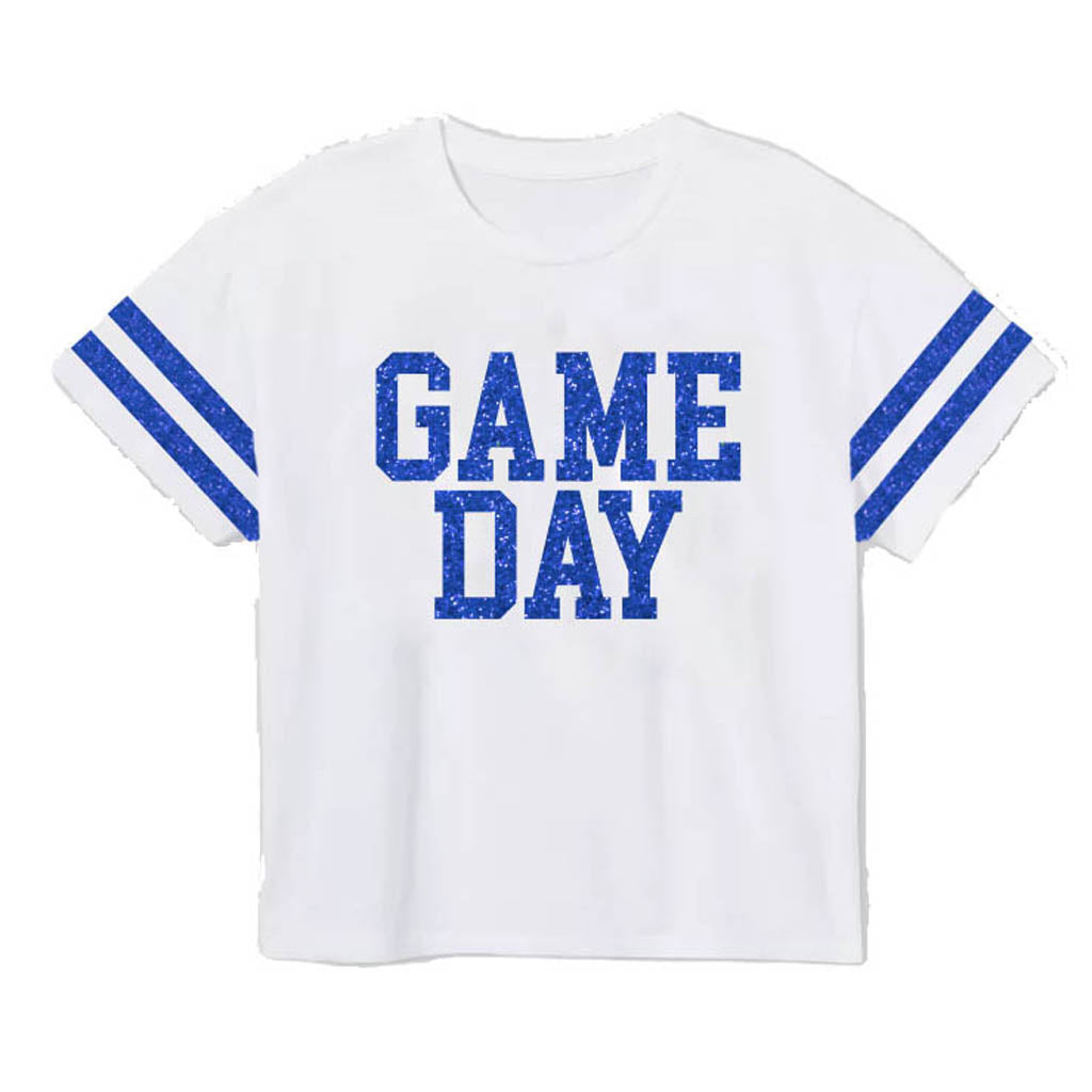 Girls Royal Game Day Boxy Tee