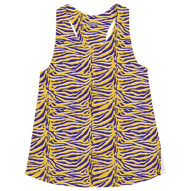 Girls Tiger Print Racer Back Tank