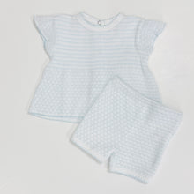 Load image into Gallery viewer, Blue Pinstripe Paty 2 piece set