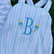 Load image into Gallery viewer, Seaside Stripe Silas Sunsuit