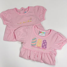 Load image into Gallery viewer, Girls Light Pink Stripe Kate Bubble