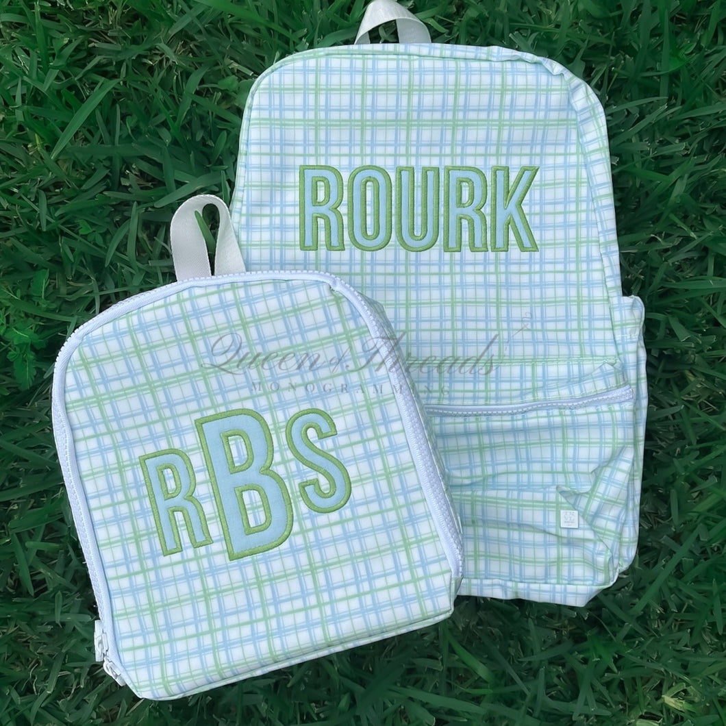 Classic Plaid Green Backpack